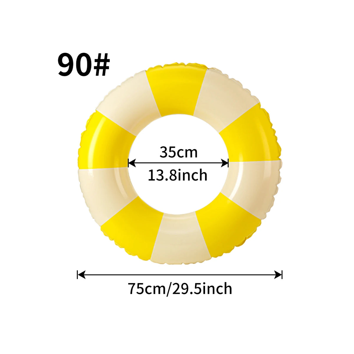 1PC Ins Style Macaron Inflatable Swimming Ring Adult Thickened Pool Float Summer Pool Party Water Toy