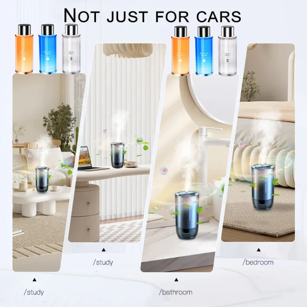 50ML Car Perfume Diffuser Smart Car Air Diffusers Adjustable Concentration 50ml Essential Oil Diffuser Rechargeable Fragrance