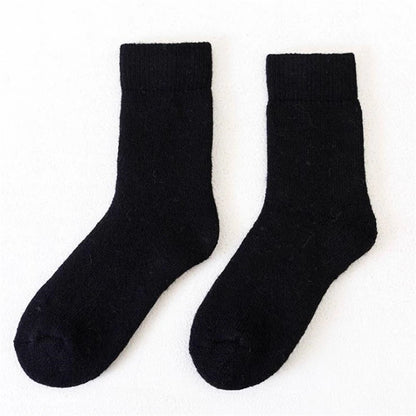 Socks Men Super Thicker Solid Sock Merino Wool Rabbit Socks Against Cold Snow Russia Winter Warm Funny Happy Male Socks