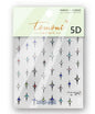 1 piece  5D silver nail stickers metal mini star nail art stickers high quality exquisite decals self-adhesive nail art stickers
