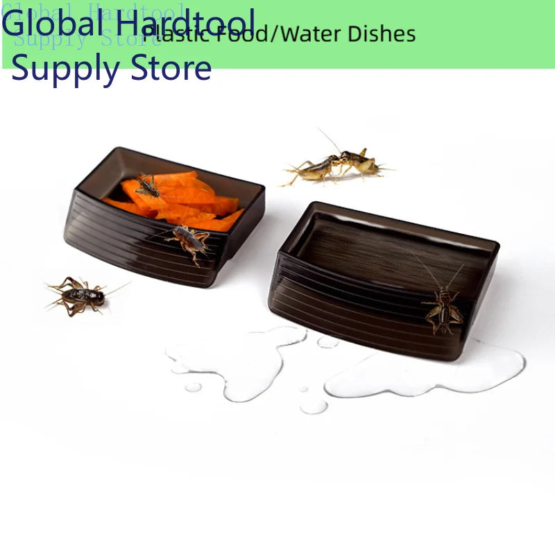 Insect Breeding Box Clear Cricket Keeper Escape Proof Reptile Feeder Habitat Ventilated Bug Terrarium Container Easy Clean