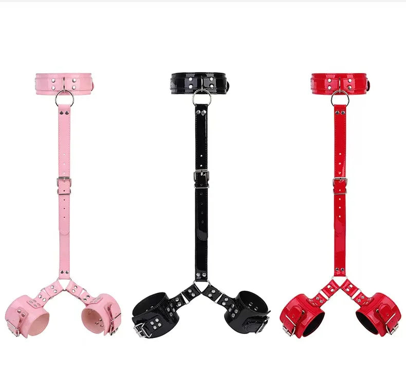 Bondage Kit BDSM Restraints Fetish Erotic Sex Toys For Couples Women Bandage Slave Collars Obedience Handcuffs Master Adult Game