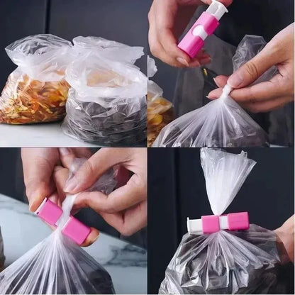 12 PCS Reusable Bread Bag Clips Fresh Food Seal Plastic Spring Clip Snack Storage for Home Kitchen