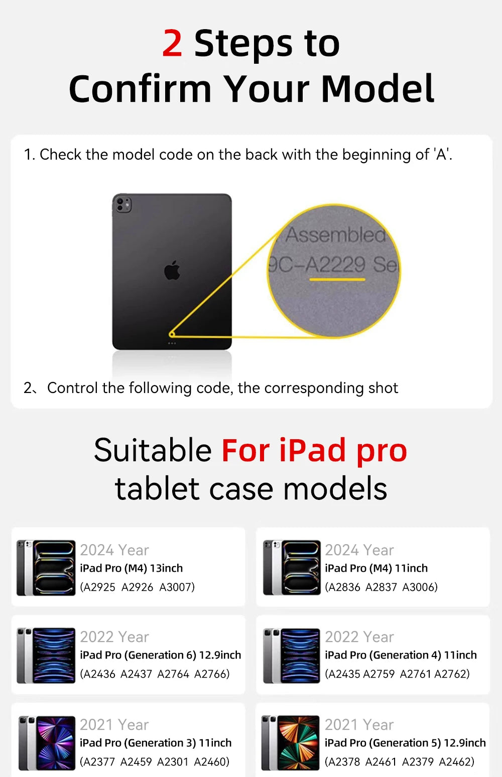 Clear Case For iPad Pro 11 iPad 10.2 7th 8th 9th 10th Gen Cover iPad Air 6 5 4 3 10.2 10.9 13 12.9 M2 M4 Mini 6 7 8.3 Clear Case