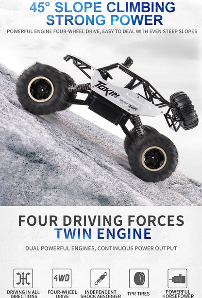 Oike RC Car Remote Control Climbing Vehicle Outdoor All Terrain 4X4 Off-road Trucks Rock Climber 4WD Buggy Racing Drift Cars Toy