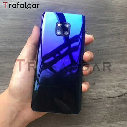 Glass Back Cover For Huawei Mate 20 Pro Battery Door Panel Rear Housing Case With Camera Lens Replacement+Adhesive Sticker