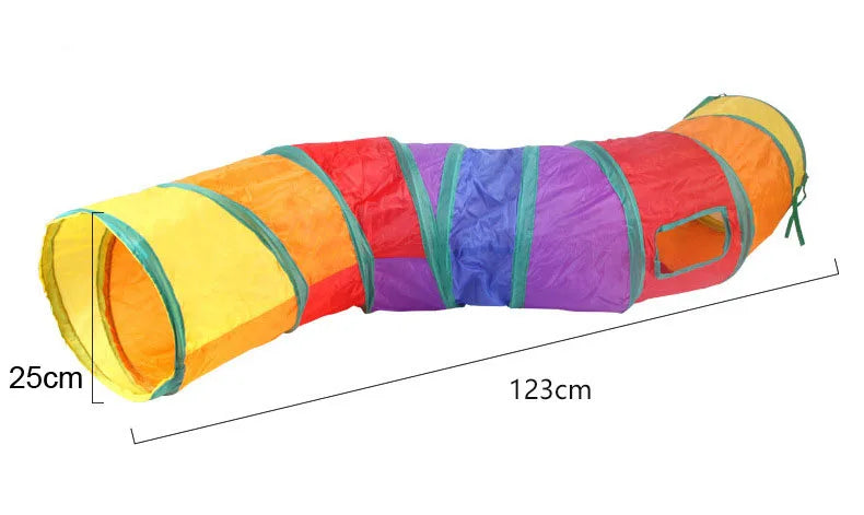 Cats Tunnel Foldable Pet Cat Toys Kitty Pet Training Interactive Fun Toy Tunnel Bored For Puppy Kitten Rabbit Play Tunnel Tube
