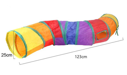 Cats Tunnel Foldable Pet Cat Toys Kitty Pet Training Interactive Fun Toy Tunnel Bored For Puppy Kitten Rabbit Play Tunnel Tube