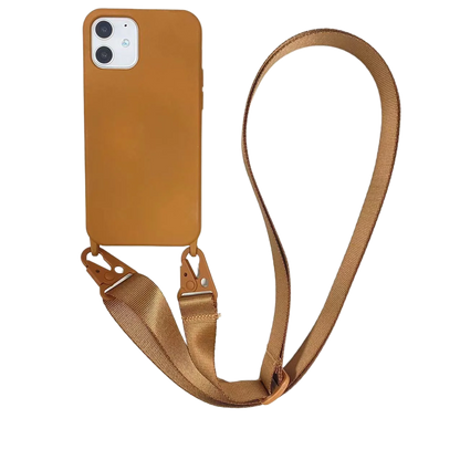 2024 Silicone Lanyard Phone Case For iPhone 12 13 Mini 14 15 16 Pro Max X XR XS Cover With Neck Strap Crossbody Necklace Cord