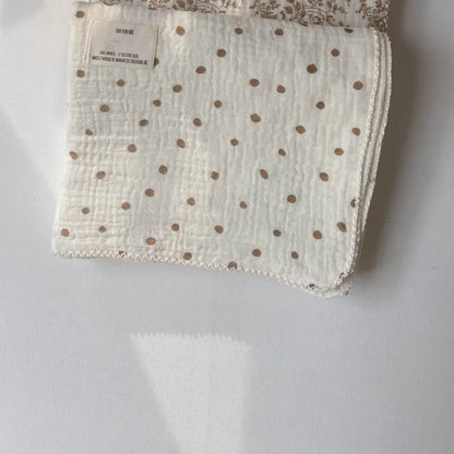 Baby Blanket Floral Soft Cotton Muslin Newborn Swaddle Wrap Receiving Blanket Quick Dry Bath Towel Baby Stroller Cover