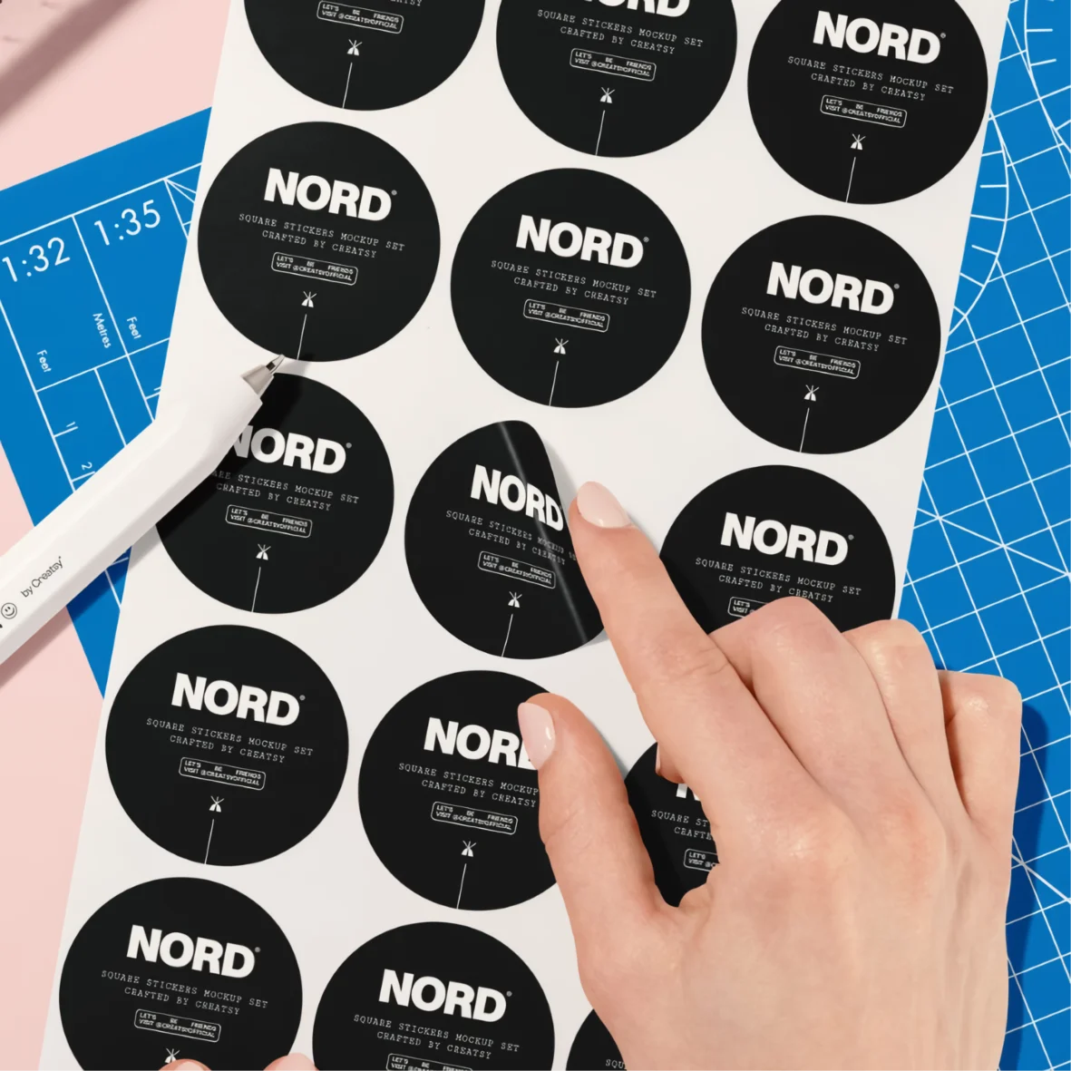 500PCS Custom Stickers Customized Logo Labels Wedding Birthday Baptism Packaging Print Your Own Sticker Personalized Stickers