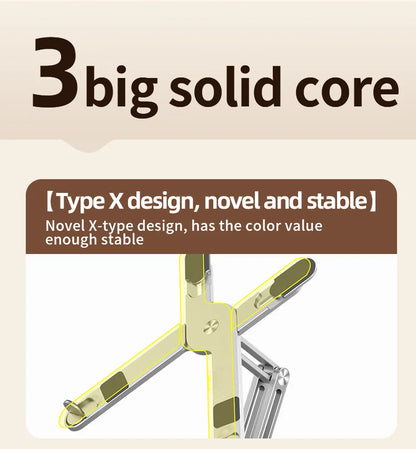 Foldable Laptop Stand 360°Rotation Notebook Table Aluminum Alloy Holder Portable Book Tablet Bracket with Heat Dissipation