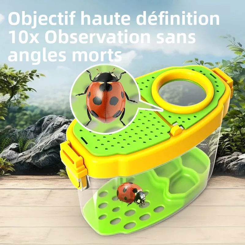 Novel Insect Observation Box Outdoor Collection Telescope Tadpole Butterfly Silkworm Biological Experiment Capture Tool