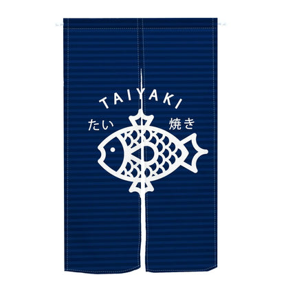 Custom Japanese Resturant Ramen Noren Curtain  Noodles Shop Kitchen Cloth Doorway Curtains Oil Smoke Proof Partition No Punching