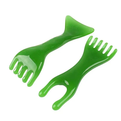 Resin Massage Comb, Manual Head & Face Massager For Scalp Nose Ears Eyes, Lightweight Portable For Home Office Travel