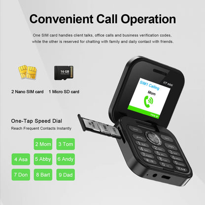 SERVO I17 Mini Dual SIM Card Flip Mobile Phone 2G GSM Magic Voice FM Radio Speed Dial Video Player Flashlight Foldable Cellphone