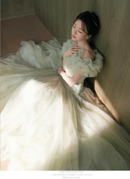Ele een Evening Gown for Women High-End Luxury Fairy T Performance Host Dr Korean Sle Floral Mid-Waist Slim Fit
