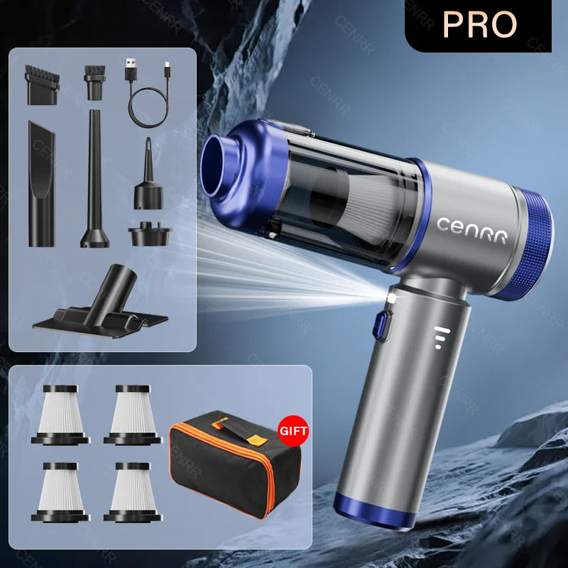 CENRR 2026 Car Vacuum Cleaner Mini 998000PA Cordless Powerful for Home Handheld Blower Car Cleaner Portable Car Vacuum Cleaner