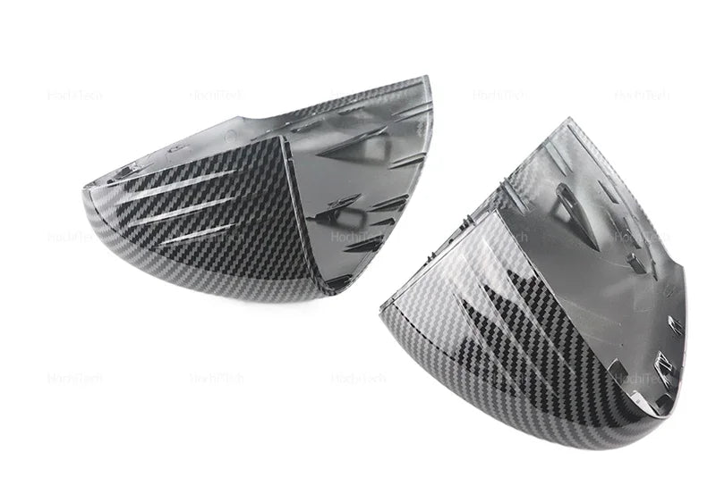 For Mercedes-Benz W177 V177 C118 X118 2018-2023 Black Carbon Fiber Car Rear View Door Wing Side Mirror Cover Caps Shell Case