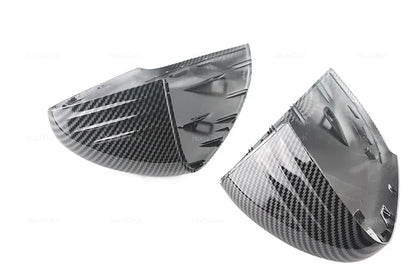 For Mercedes-Benz W177 V177 C118 X118 2018-2023 Black Carbon Fiber Car Rear View Door Wing Side Mirror Cover Caps Shell Case