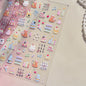 Cute Animal Face 5D Nail Art Stickers Cartoon Cat Bunny Dog Mouse Kawaii Expressions Simple Self Adhesive Manicure Decal DIY