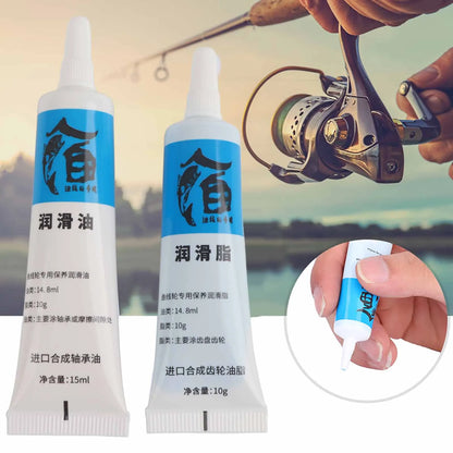 Black + White Lube/Grease Fishing Reel Lubricant Reel Maintenance Kit Prevents Rust Extends Service Life Reel Maintenance Kit