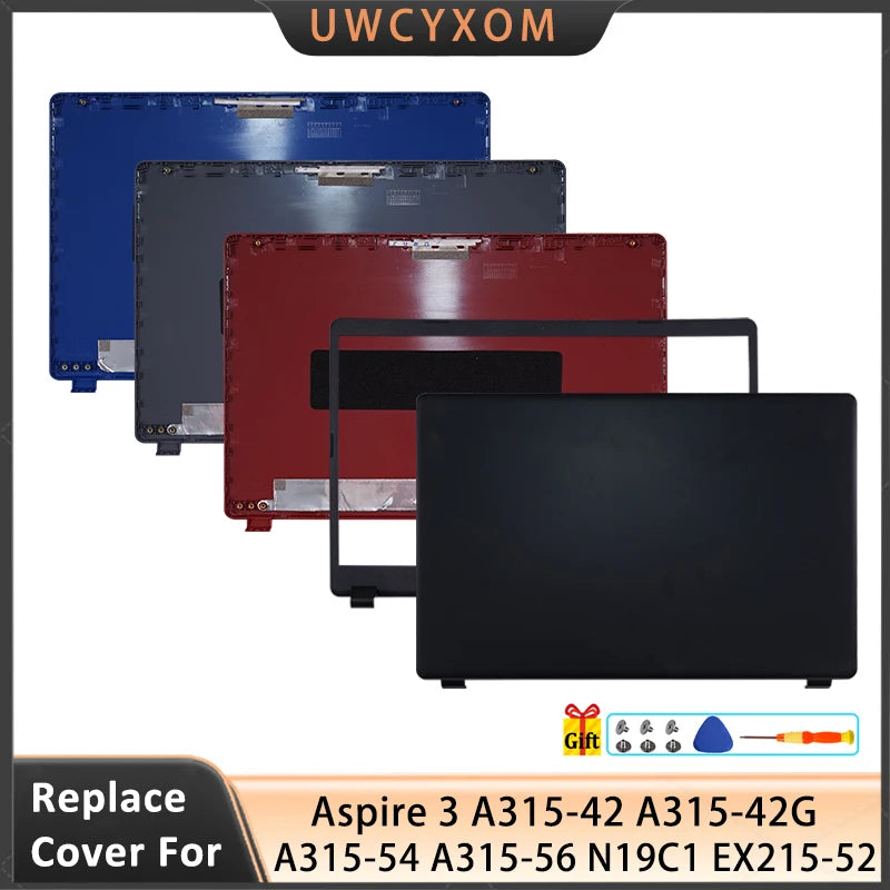 New N19C1 For Aspire 3 A315-42 A315-42G A315-54 A315-54K A315-56 LCD Back Cover Bezel Hinges Palmrest Bottom Case 15.6 Inch
