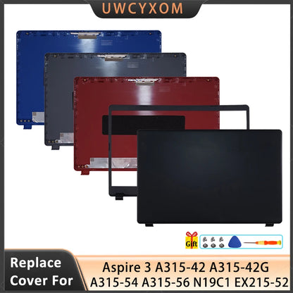 New N19C1 For Aspire 3 A315-42 A315-42G A315-54 A315-54K A315-56 LCD Back Cover Bezel Hinges Palmrest Bottom Case 15.6 Inch