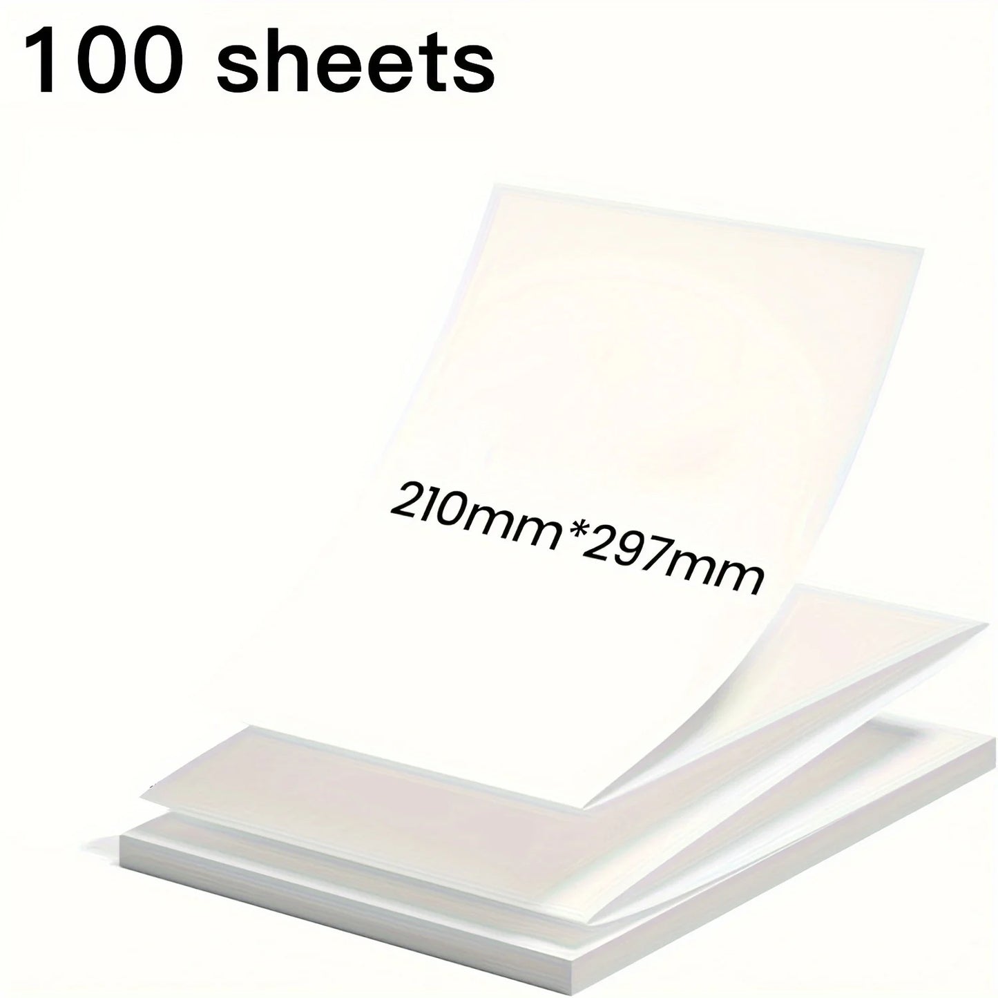 100-200 Sheets A4 Thermal Paper 8.27x11.69" - Portable Thermal Printer Only, No Electronics, Not for Laser/Inkjet