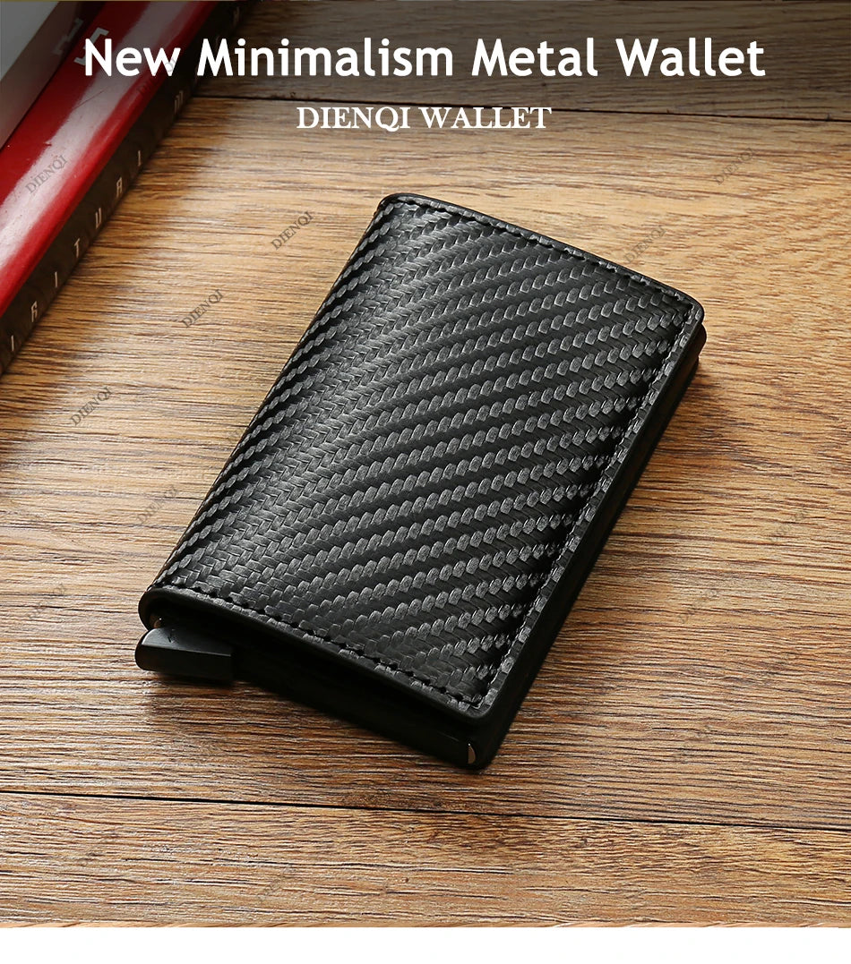 Anti Thief Rfid Credit Card Holder Smart Minimalist Wallet Men Women Slim Bank Cardholder Case Money Bag Cash Creditcard Purse
