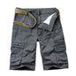 2026 Summer Men's Cotton Cargo Shorts Multi-Pocket Casual Short Pants Male Hiking Loose Solid Jogging Shorts No Belt Plus Size
