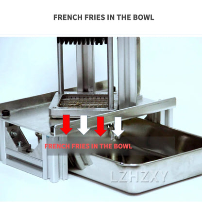 French Fries Cutter Commercial Vegetable Fruit Slicer Dicer With 3 Stainless Steel Blades Potatoes Carrots Cucumbers