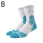 1Pair Professional basketball socks thickened towel bottom game training sports socks ankle protection non-slip socks