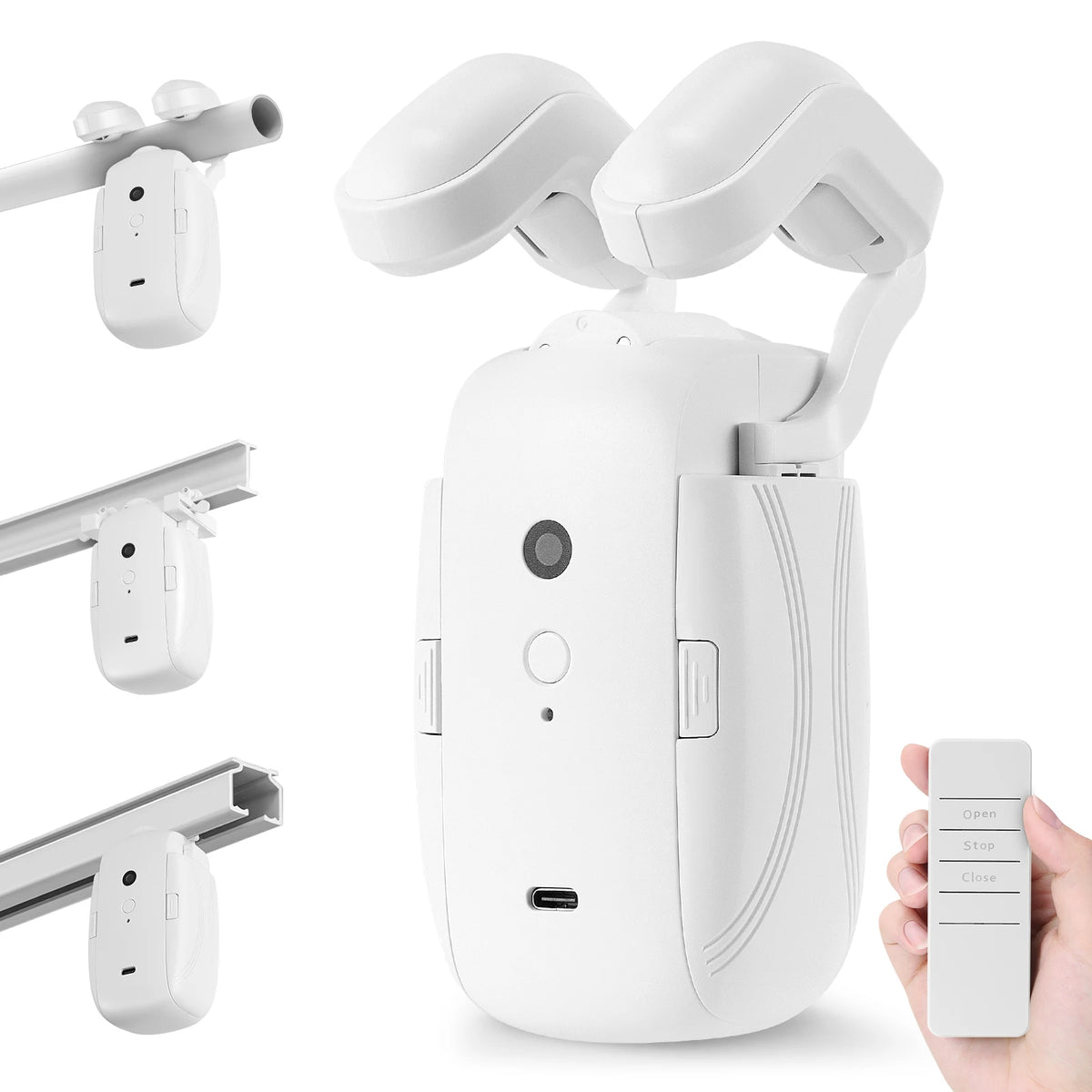 Smart For Home Curtain Opener Electronic Rome/T/U Track Curtain Motor Robot Remote Button Control Automatic Curtain Opener