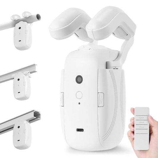 Smart For Home Curtain Opener Electronic Rome/T/U Track Curtain Motor Robot Remote Button Control Automatic Curtain Opener