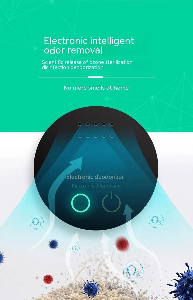 Air Purifier for Sterilization Deodorization Disinfection Shoe Cabinet Pet Nest Toilet Portable  Intelligent ozone Purifier