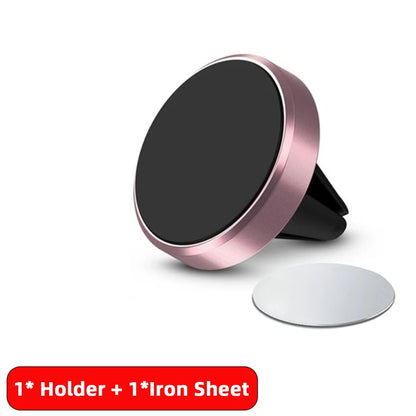 Magnetic Car Mobile Phone Holder Air Vent Clip Smart Phone Stand Mini Magnetic Car GPS Bracket For iPhone Huawei Xiaomi Realme