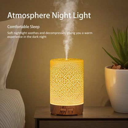 Essential Oil Aroma Diffuser Fragrance Cool Mist Difusor USB Powered Ultrasonic Air Humidifier with 7 Color LED Lights