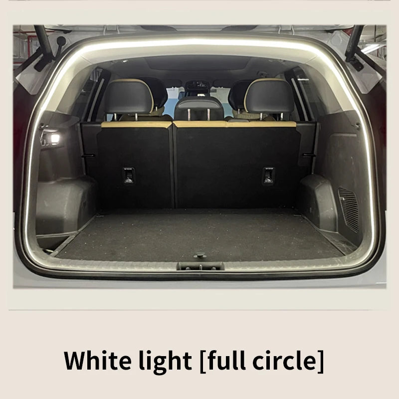 1Set Car High Brightness Trunk Lighting Ambient Light Interior Decoration LED Wiring Free Automatic Sensing Tailgate Light Strip