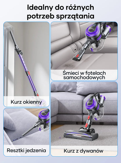 Laresar V10 Lite 38000Pa Cordless Vacuum Cleaner Handheld Strong Suction Button Smart Home Appliance for Carpets Hair 45 Mins