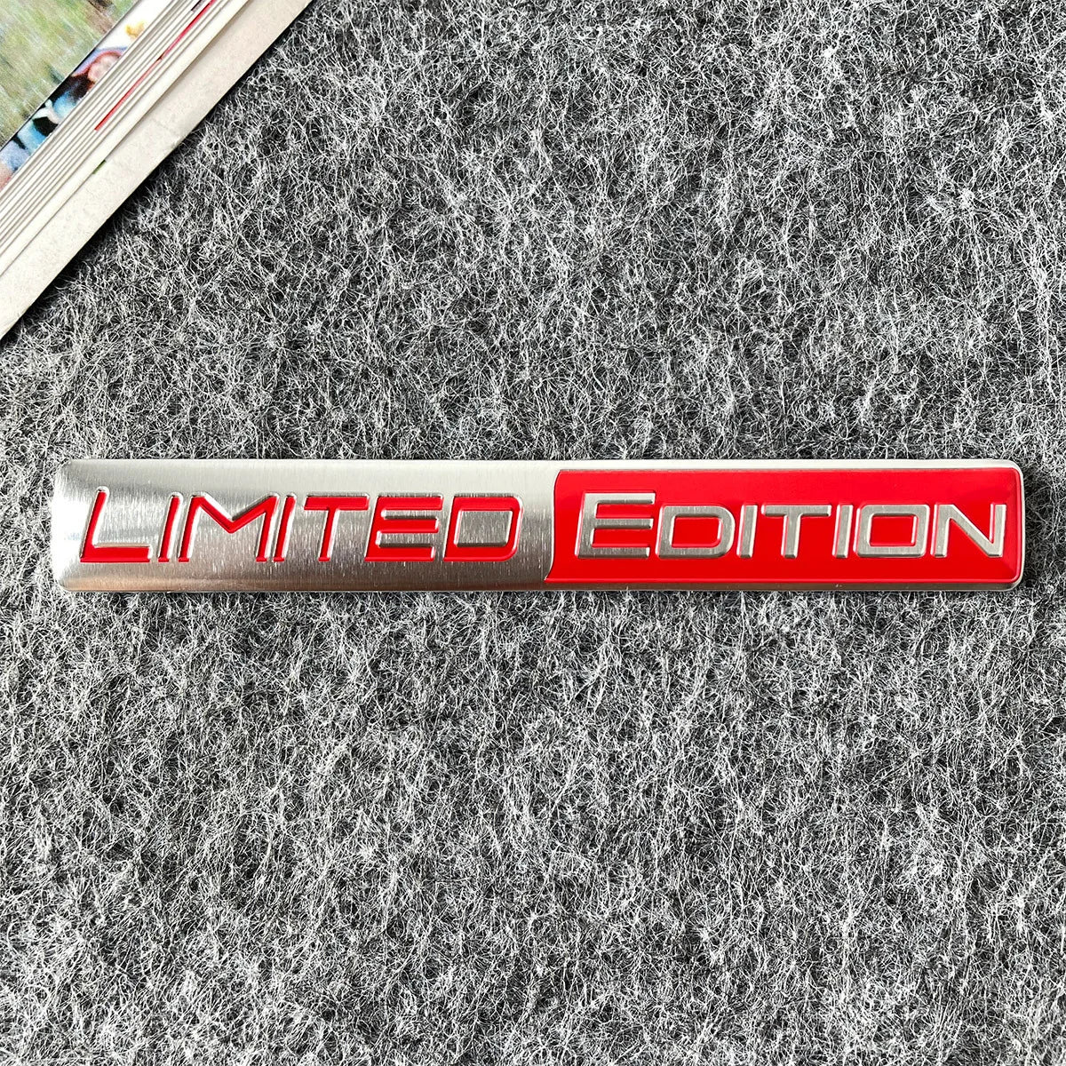 3D Aluminium Limited Edition Emblem Metal Sticker Car Body Rear Window Refit Decoration Decal Motorcycle Sticker