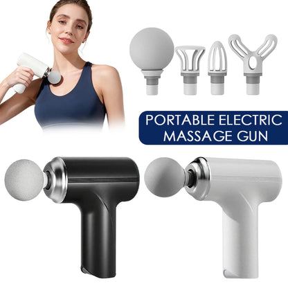 USB Portable Electric Massage Gun Mini Fascia Gun High Frequency Vibration Body Massage Gun Muscle Relaxation Fascia masajeador