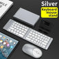 Folding Keyboard and Mouse 2.4G Mini Keypad Bluetooth Wireless Portable Silm Foldable Keyboards for Travel Computer PC iPad