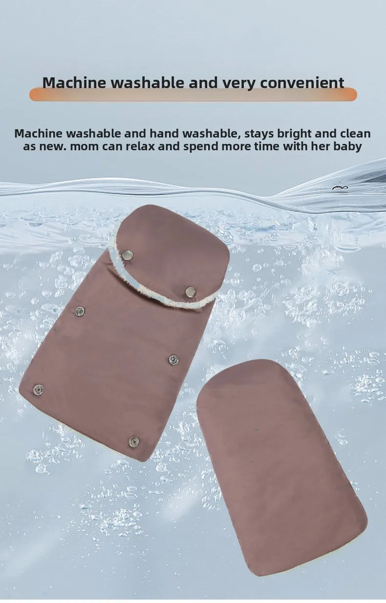 Stroller Gloves 1 Pair Winter Windproof Warm Simple Style Universal Prams Gloves Waterproof Baby Stroller Accessories