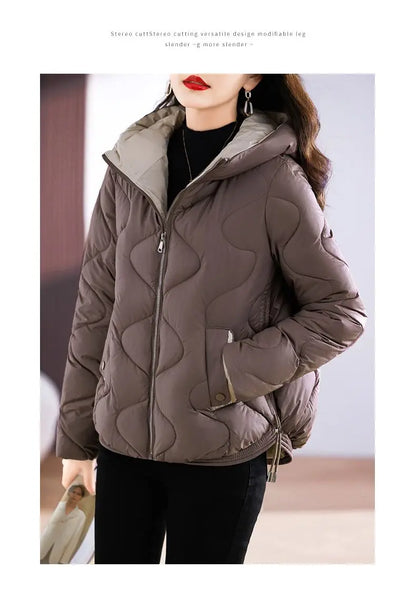 Hooded Parkas Women Winter 4XL Korean Fashion All-match Coats Thicken Keep Warm Streetwear Cold Wear Casual Female Outwear Ins