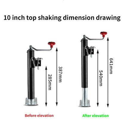 5000lbs 10inch Top Swivel Weld-on Trailer Jack Camper RV Parts Caravan Accessories Stands Support Legs Corner Steady Boat Jack