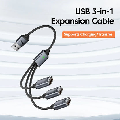 NNBILI Multi USB Hub Extensions 3 Port USB A Hub Type C Splitter Fast Data Transmission OTG Adapter For Computer Macbook Pro Air