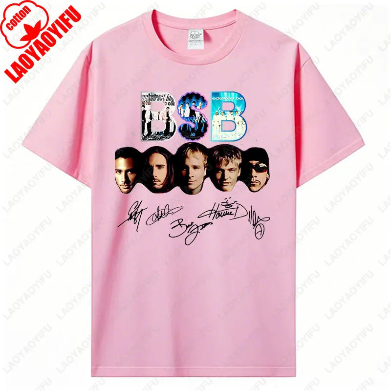 Backstreet Boys Millennium Tour Music Vintage Tshirt Men Women Hipster Popular Tops Summer Fashion Streetwear Unisex Tees Gift