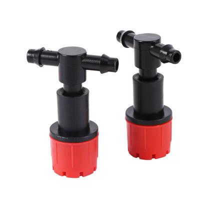 20Pcs 6mm 8 Hole Red Dripper Adjustable Drip Watering Emitter Garden Micro Drip Irrigation Potted Bonsai Plant Watering Tool