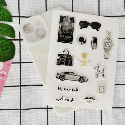 personal phone case dome epoxy sticker silicon resin ipad label popular decorative crystal gel logo jelly cute DlY glass shapes
